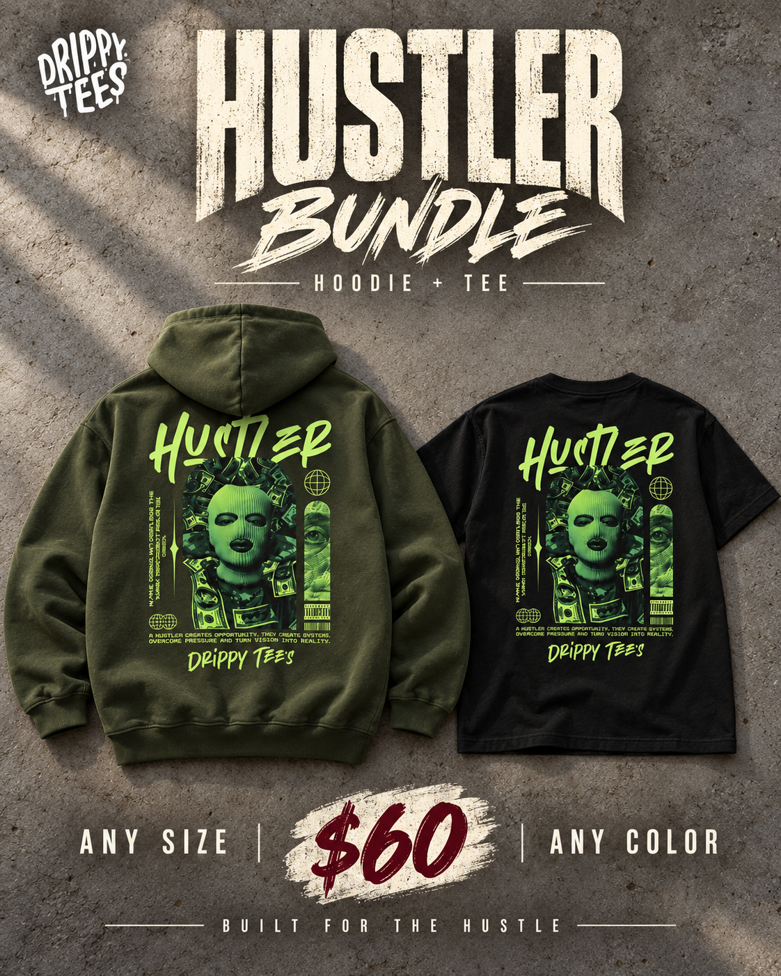 DTO | Hustler Bundle | Hustler Hoodie + Tee