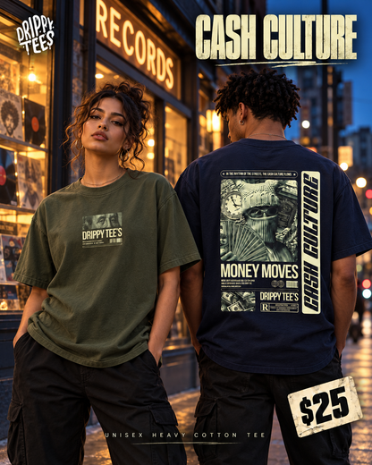 Drippy Tee's Cash Culture Unisex Heavy Cotton Tee
