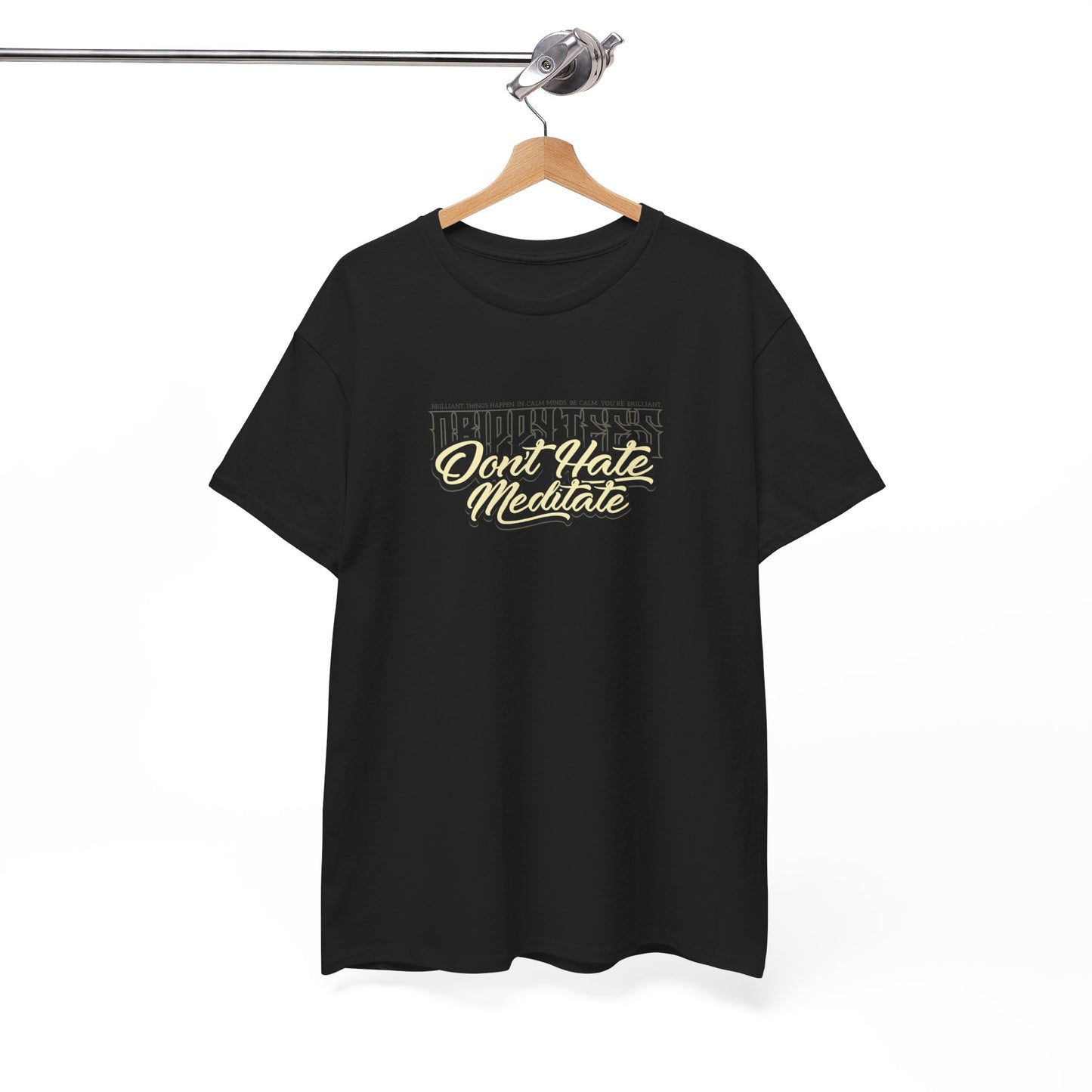 Drippy Tee's Don't Hate Meditate Unisex Heavy Cotton Tee