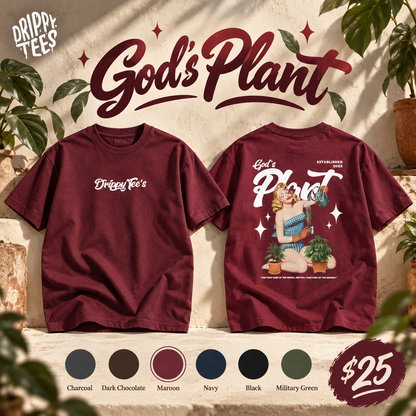Drippy Tee's God's Plant Unisex Heavy Cotton Tee