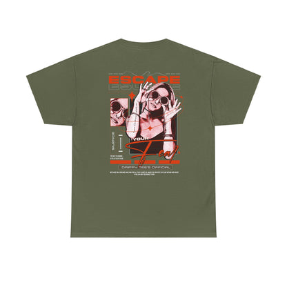 Drippy Tee's Escape Your Fear Unisex Heavy Cotton Tee