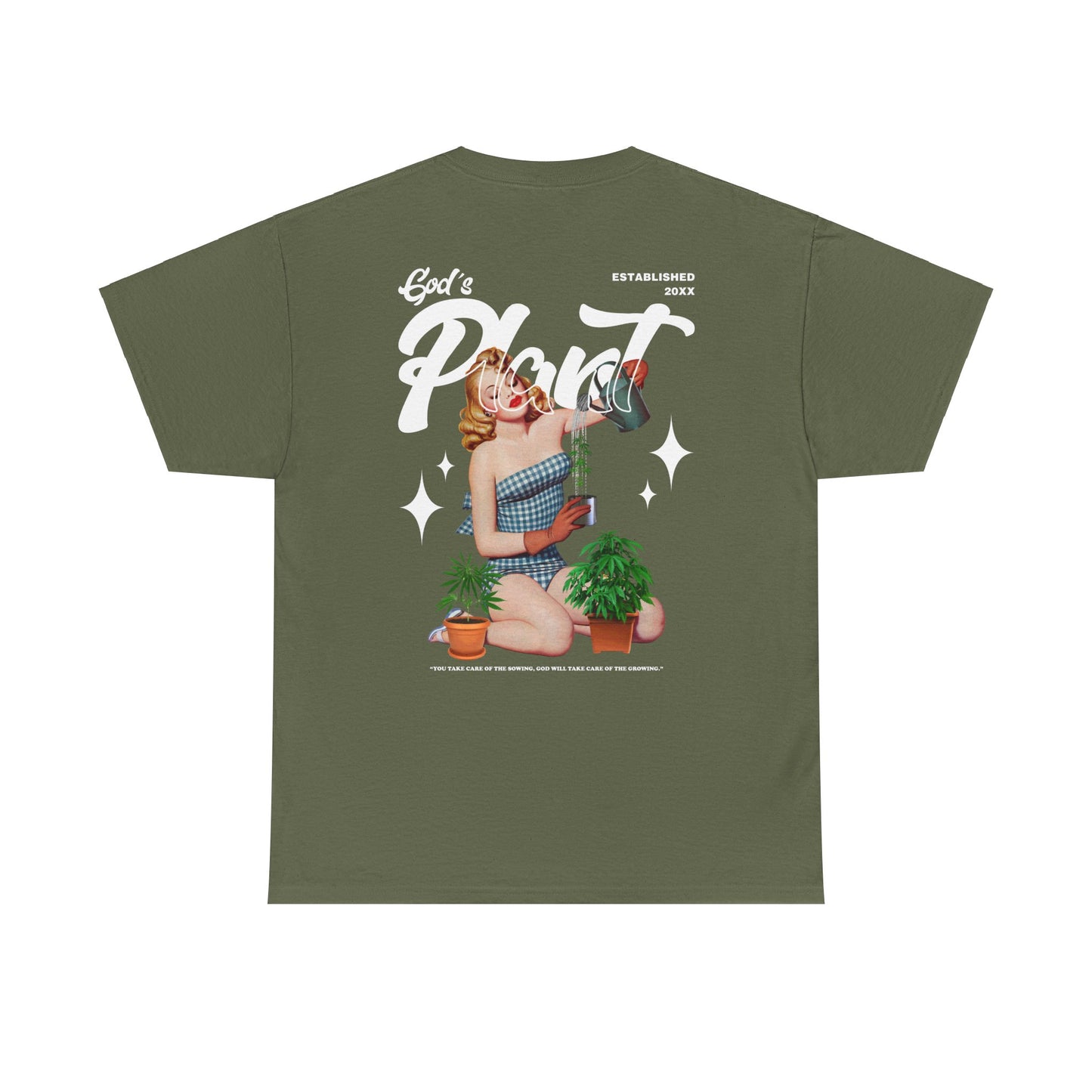 Drippy Tee's God's Plant Unisex Heavy Cotton Tee