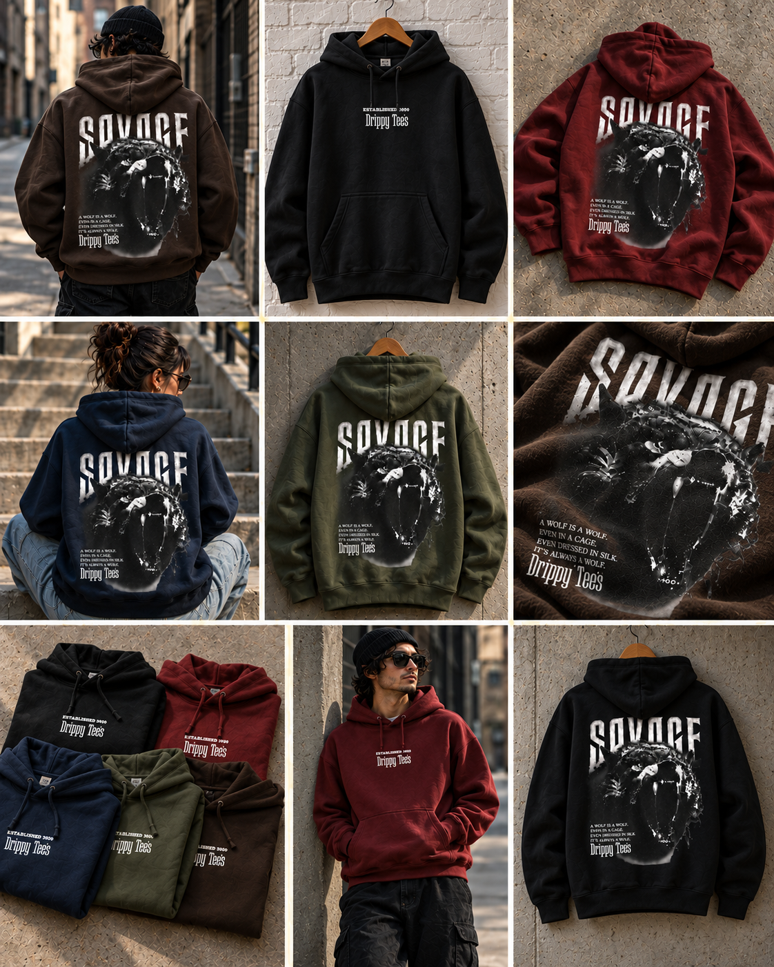 DTO | Savage Bundle | Savage Wolf Gang Hoodie + Savage Tee