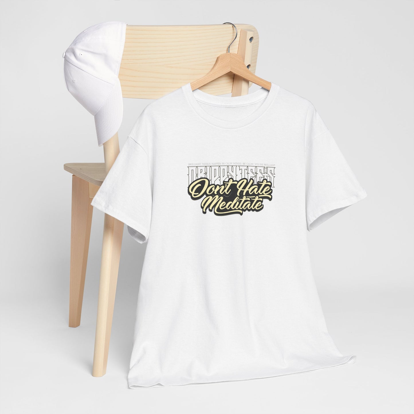 Drippy Tee's Don't Hate Meditate Unisex Heavy Cotton Tee