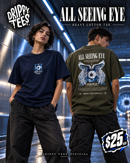 Drippy Tee's All Seeing Eye Unisex Heavy Cotton Tee