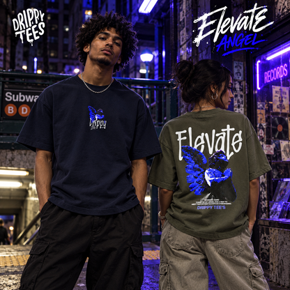 Drippy Tee's Elevate Angel Unisex Heavy Cotton Tee