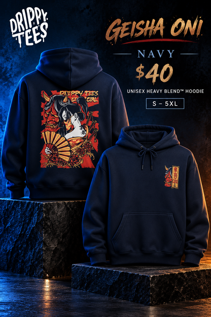 DTO Geisha Oni Unisex Heavy Blend™ Hooded Sweatshirt