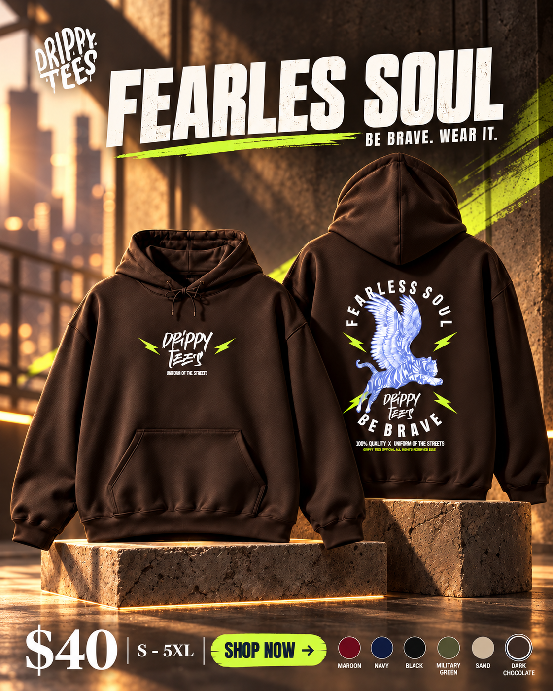 DTO Fearless Soul Unisex Heavy Blend™ Hooded Sweatshirt