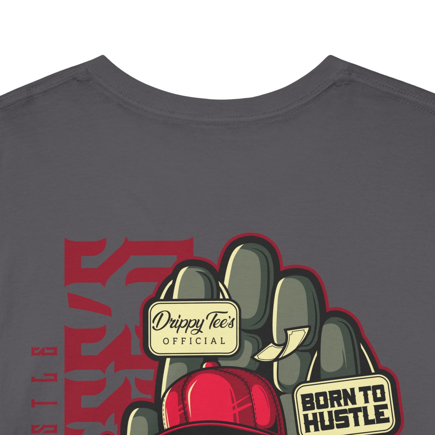 Drippy Tee's Born To Hustle Unisex Heavy Cotton Tee