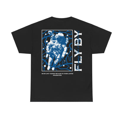 Drippy Tee's Fly By Astronaut Unisex Heavy Cotton Tee
