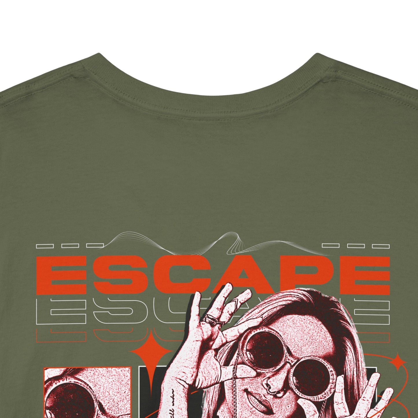 Drippy Tee's Escape Your Fear Unisex Heavy Cotton Tee