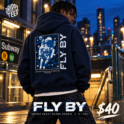 DTO Fly By Astronaut Unisex Heavy Blend™ Hooded Sweatshirt