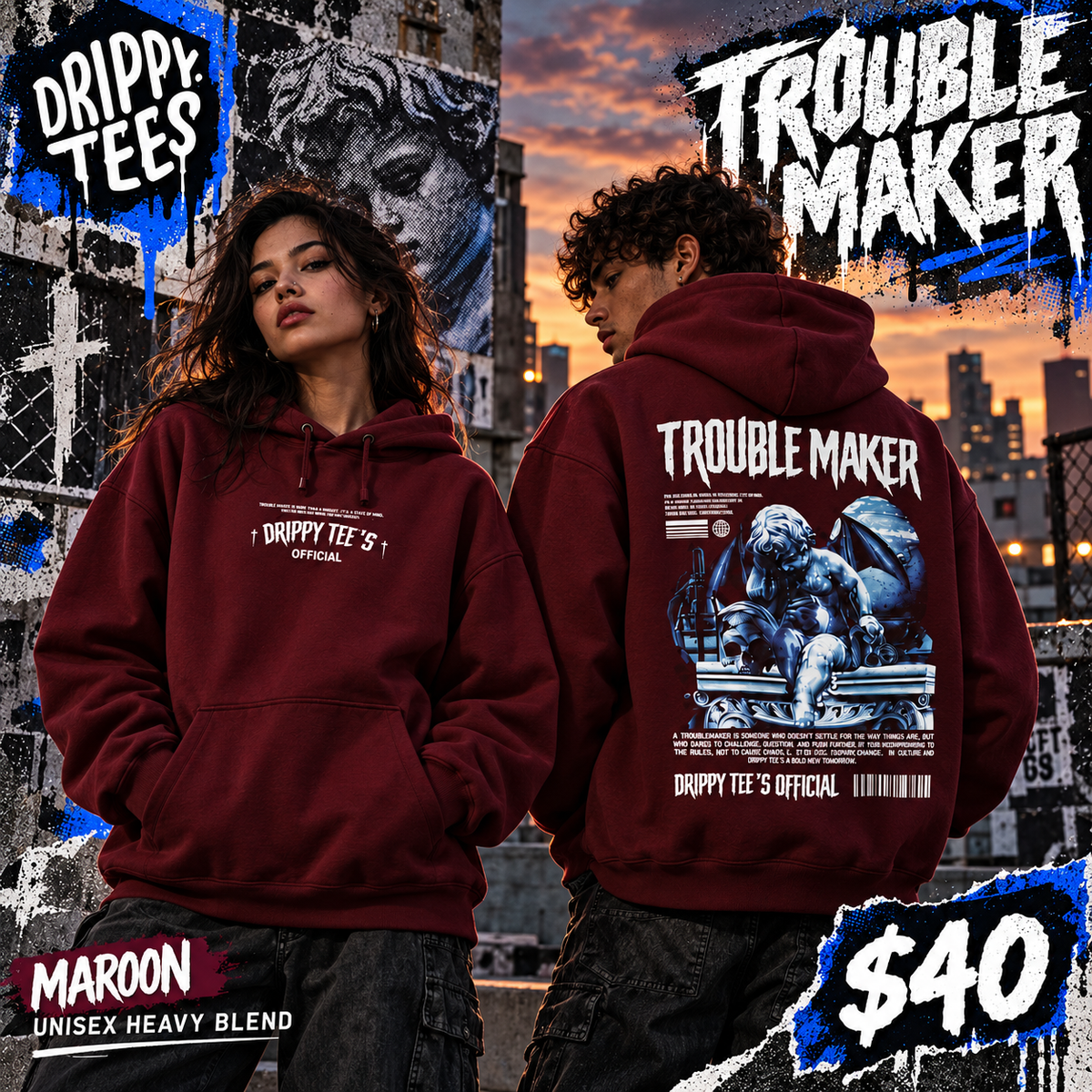 DTO Trouble Maker Unisex Heavy Blend™ Hooded Sweatshirt