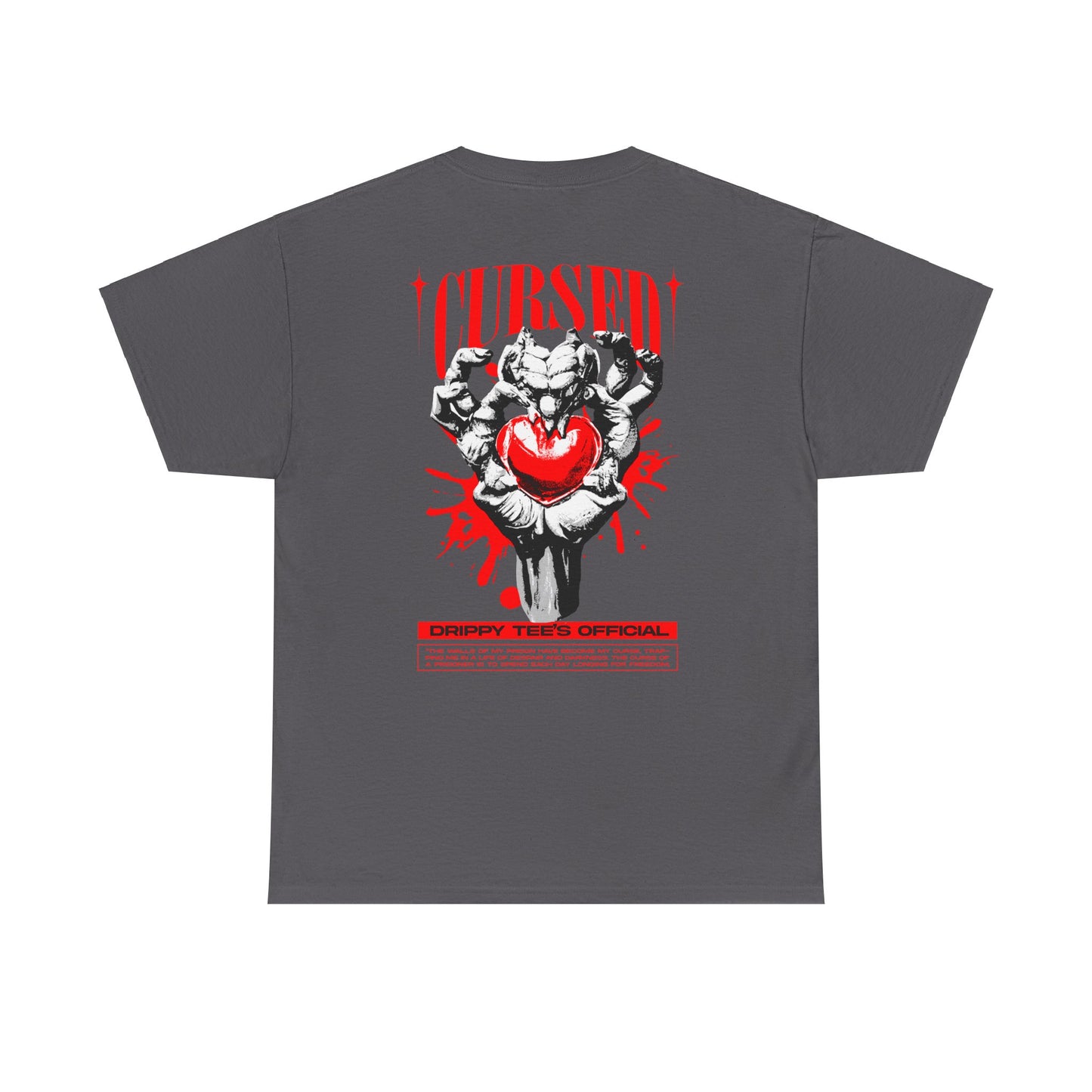 Drippy Tee's Cursed Heart Unisex Heavy Cotton Tee
