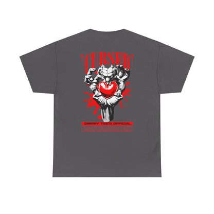 Drippy Tee's Cursed Heart Unisex Heavy Cotton Tee