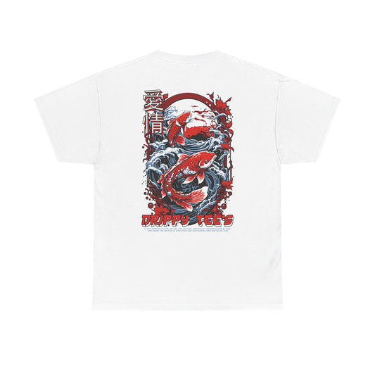 Drippy Tee's Midnight Moon Koi Unisex Heavy Cotton Tee