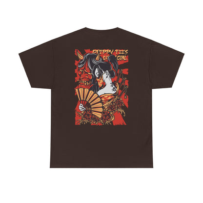 Drippy Tee's Geisha Oni Unisex Heavy Cotton Tee