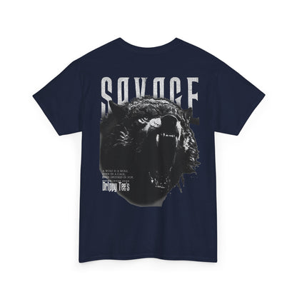 Drippy Tee's Savage Unisex Heavy Cotton Tee