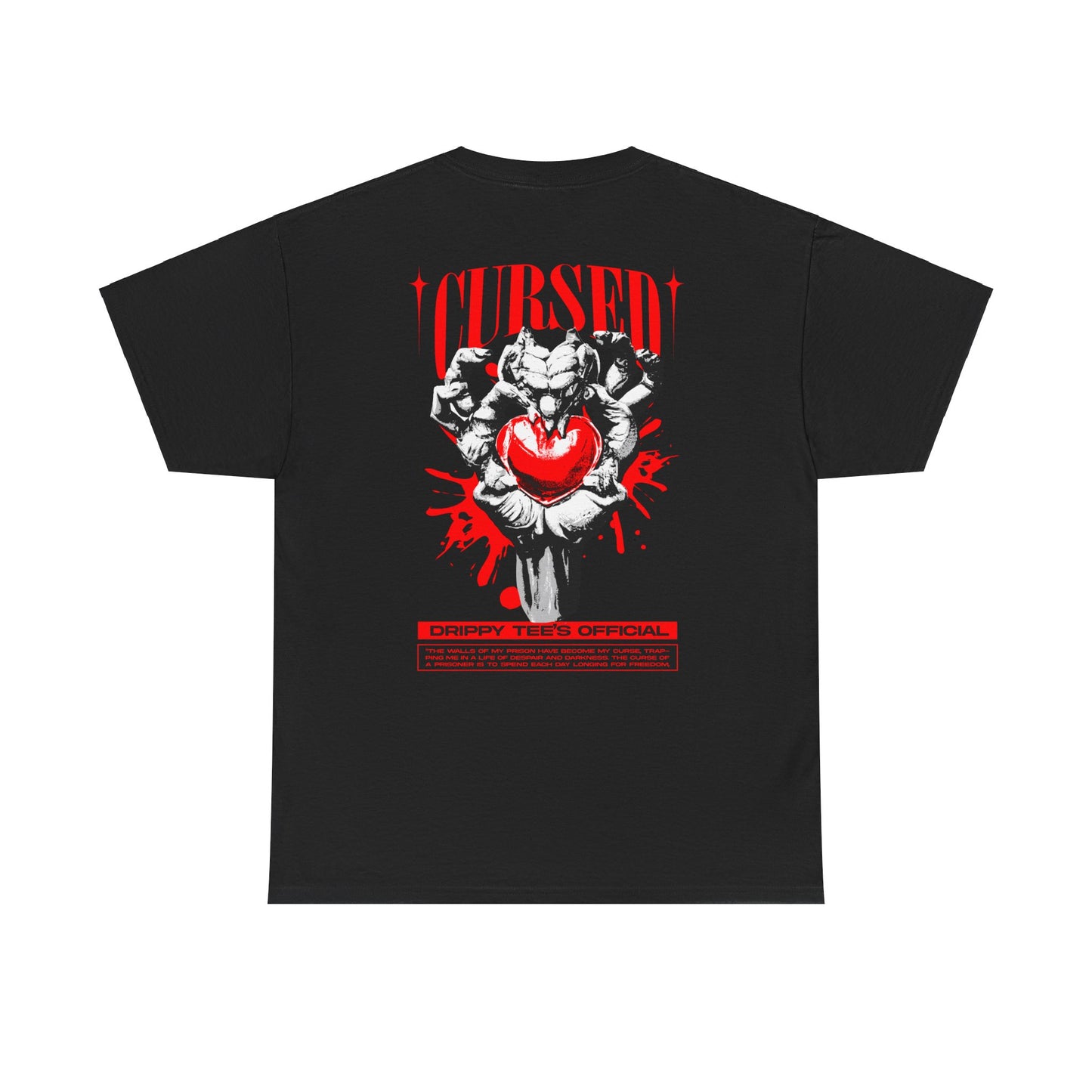Drippy Tee's Cursed Heart Unisex Heavy Cotton Tee