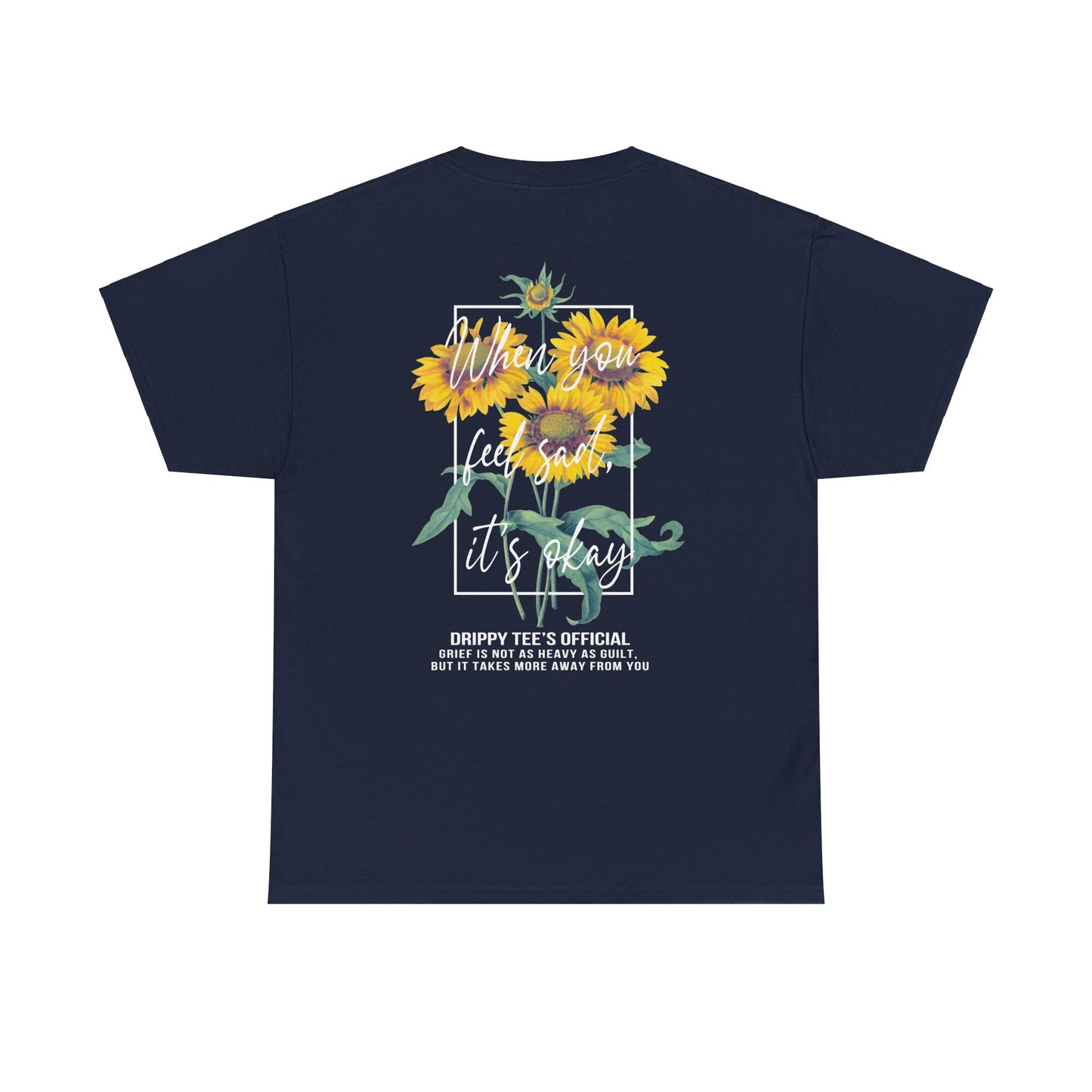 Drippy Tee's Sunflower Sadness Unisex Heavy Cotton Tee
