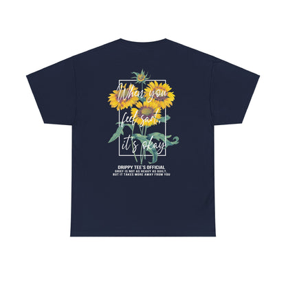 Drippy Tee's Sunflower Sadness Unisex Heavy Cotton Tee