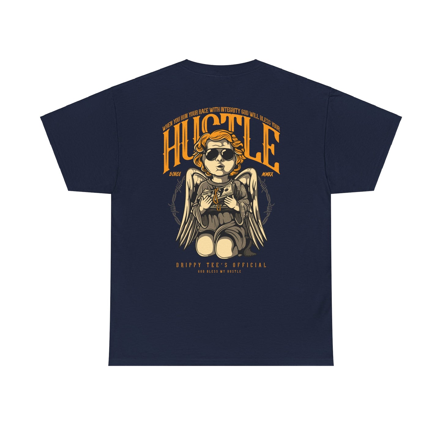 Drippy Tee's Hustle Angle Unisex Heavy Cotton Tee