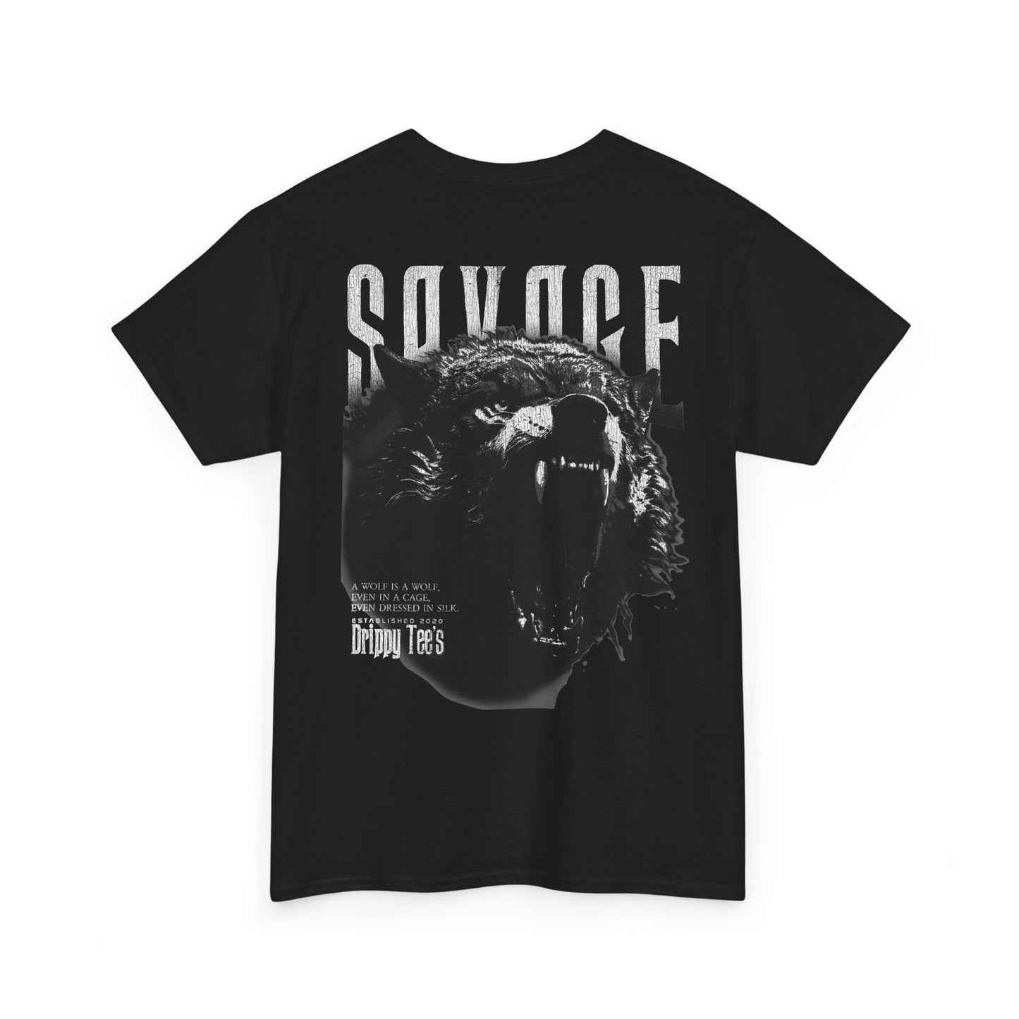 Drippy Tee's Savage Unisex Heavy Cotton Tee