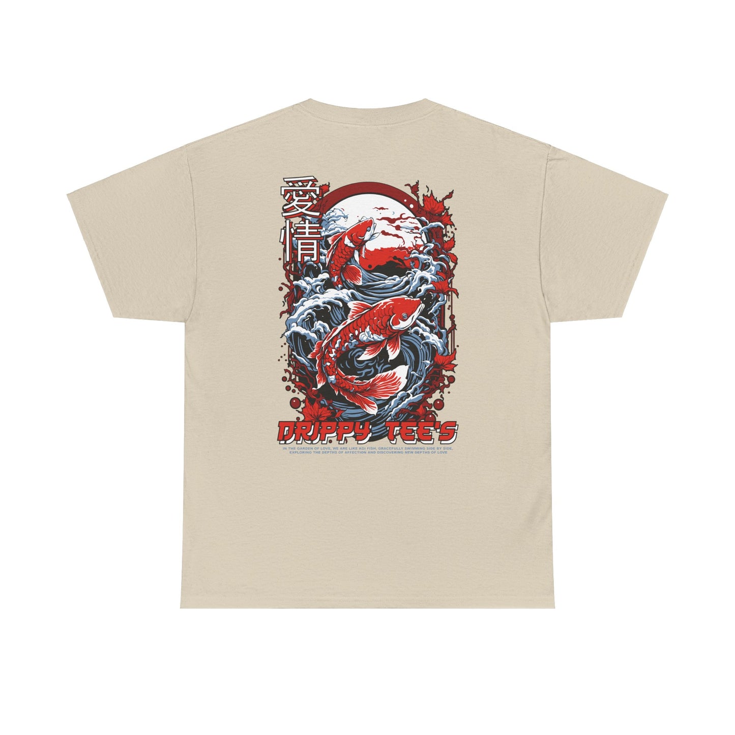 Drippy Tee's Midnight Moon Koi Unisex Heavy Cotton Tee