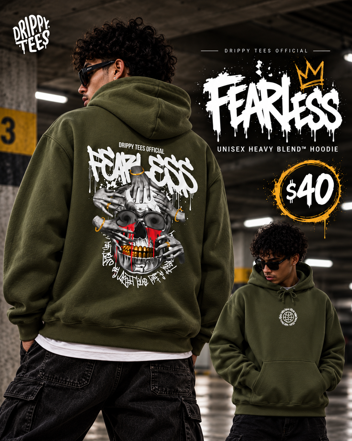 DTO Fearless Unisex Heavy Blend™ Hooded Sweatshirt