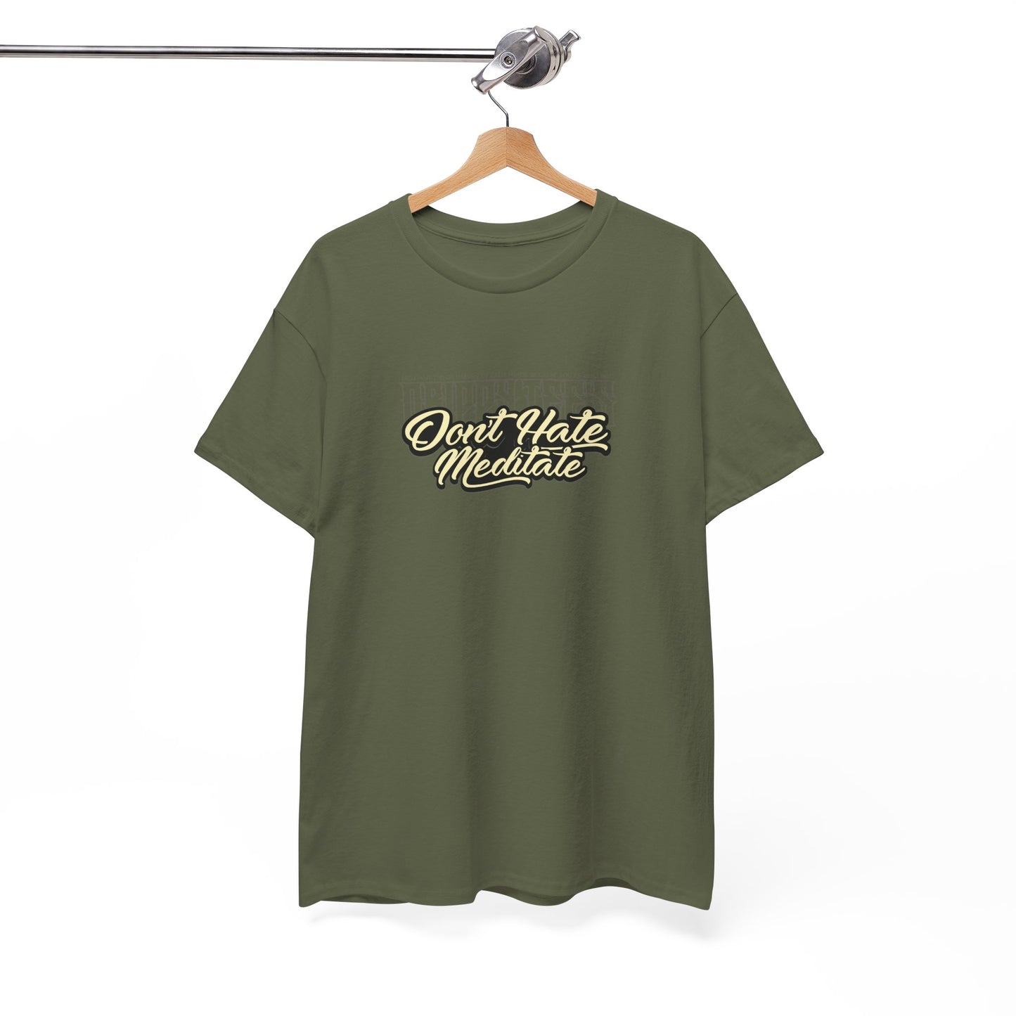 Drippy Tee's Don't Hate Meditate Unisex Heavy Cotton Tee