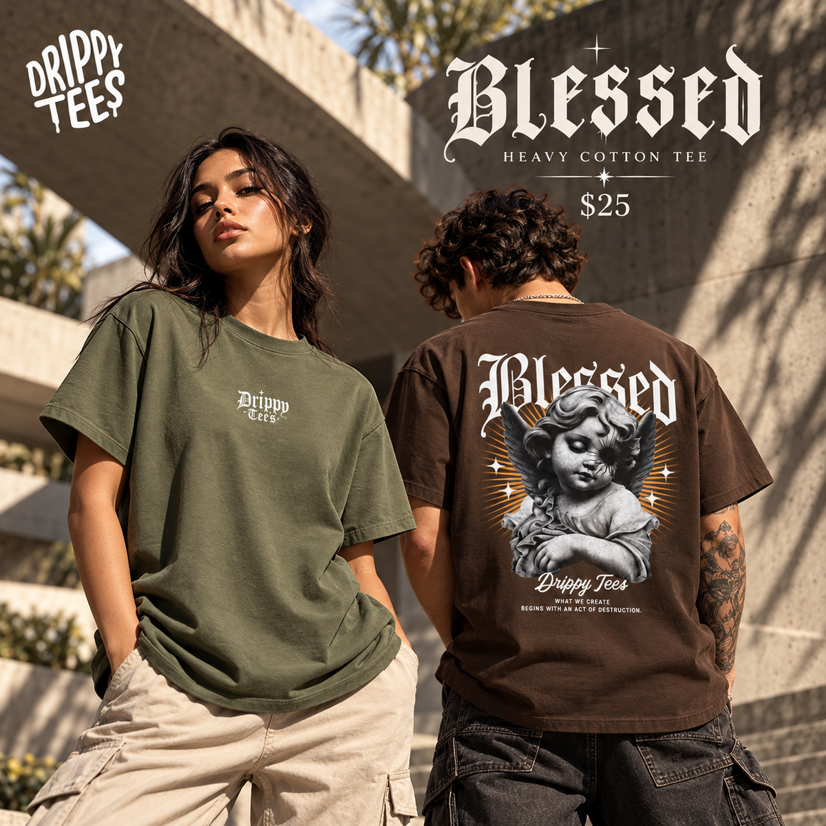 Drippy Tee's Blessed Unisex Heavy Cotton Tee