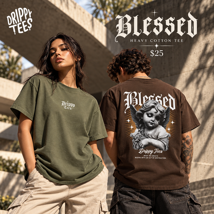Drippy Tee's Blessed Unisex Heavy Cotton Tee
