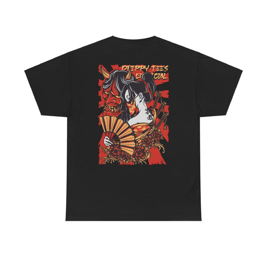 Drippy Tee's Geisha Oni Unisex Heavy Cotton Tee