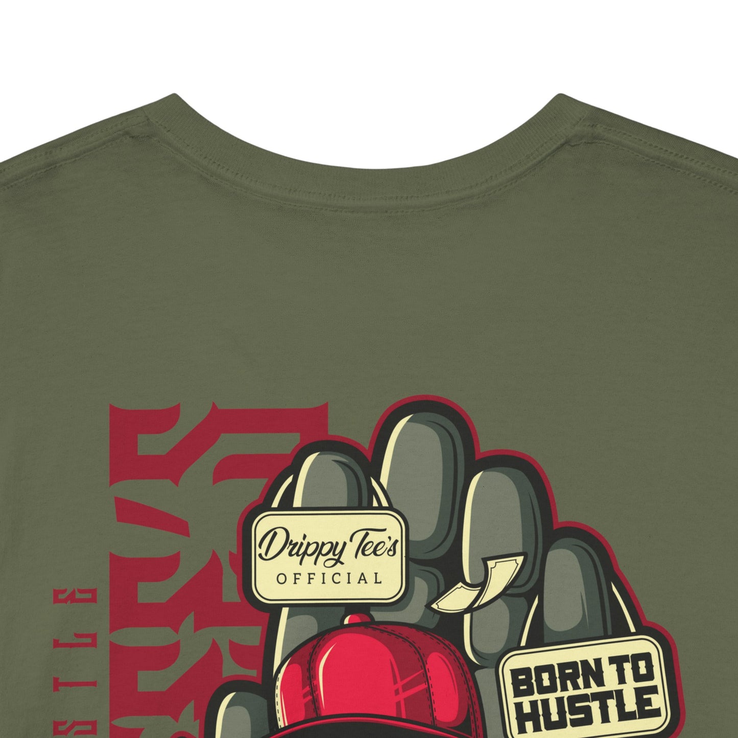 Drippy Tee's Born To Hustle Unisex Heavy Cotton Tee