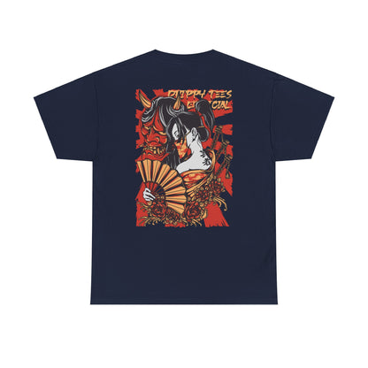Drippy Tee's Geisha Oni Unisex Heavy Cotton Tee