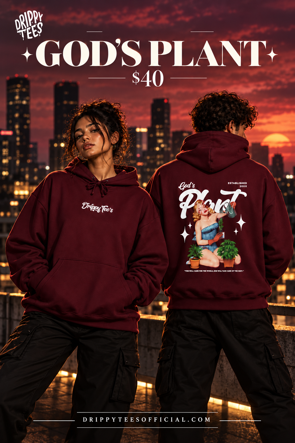 DTO God's Plant Unisex Heavy Blend™ Hooded Sweatshirt