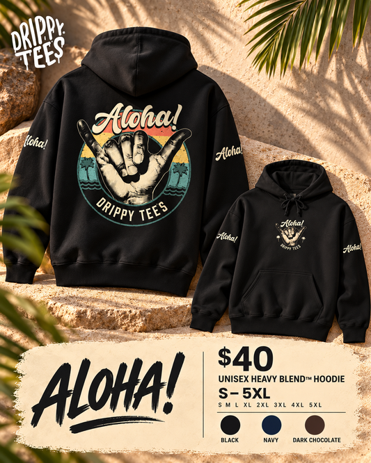 DTO Aloha! Unisex Heavy Blend™ Hooded Sweatshirt