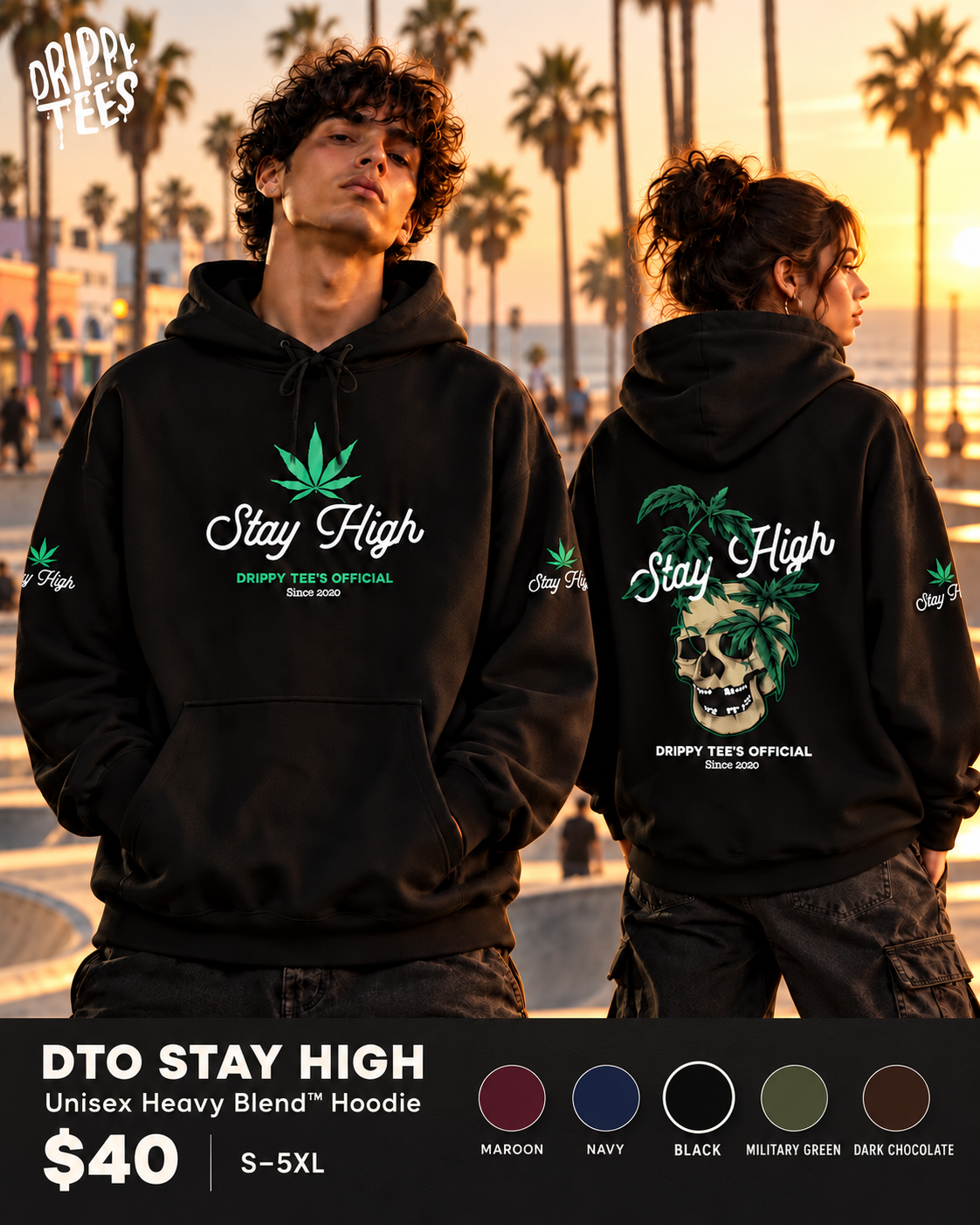 DTO Stay High Unisex Heavy Blend™ Hooded Sweatshirt