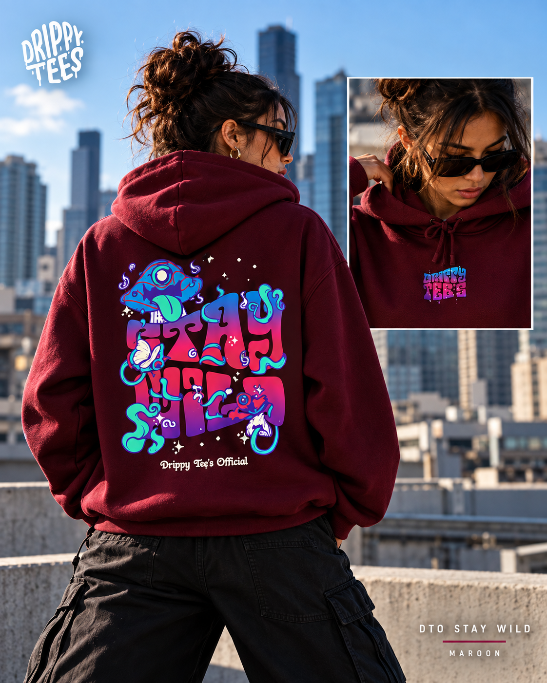 DTO Stay Wild Unisex Heavy Blend™ Hooded Sweatshirt
