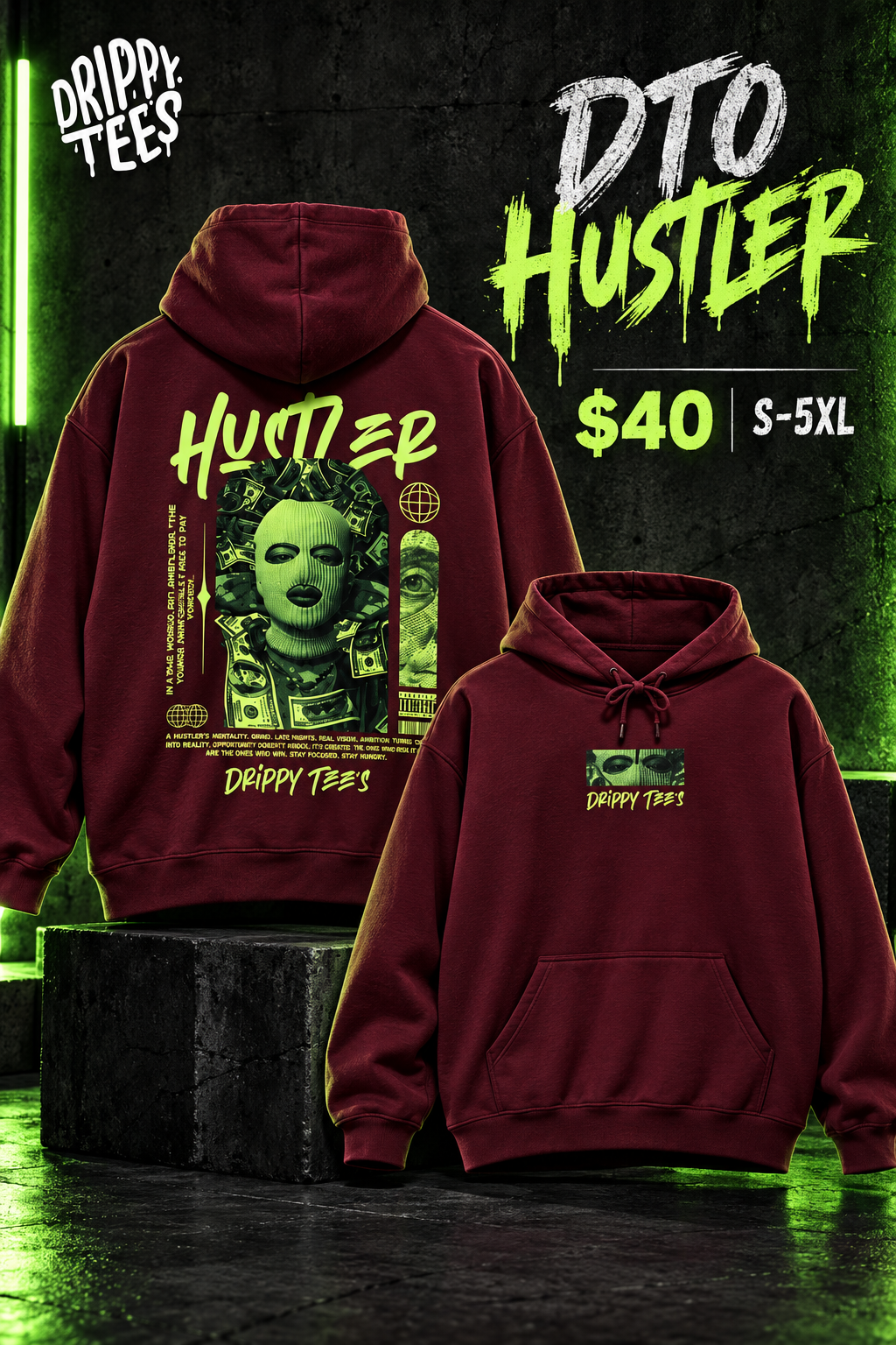 DTO Hustler Unisex Heavy Blend™ Hooded Sweatshirt