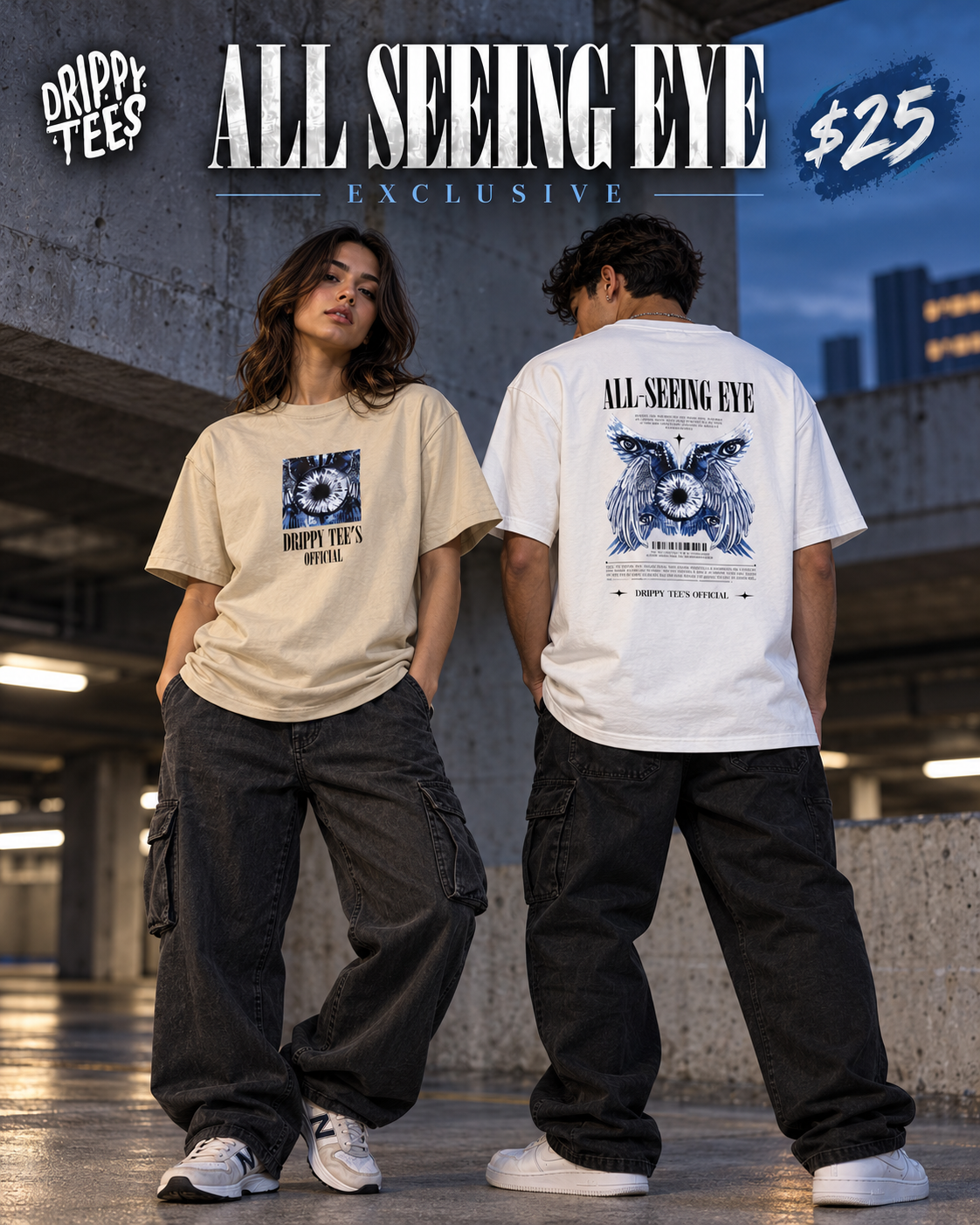 Drippy Tee's EXCLUSIVE All Seeing Eye Unisex Heavy Cotton Tee