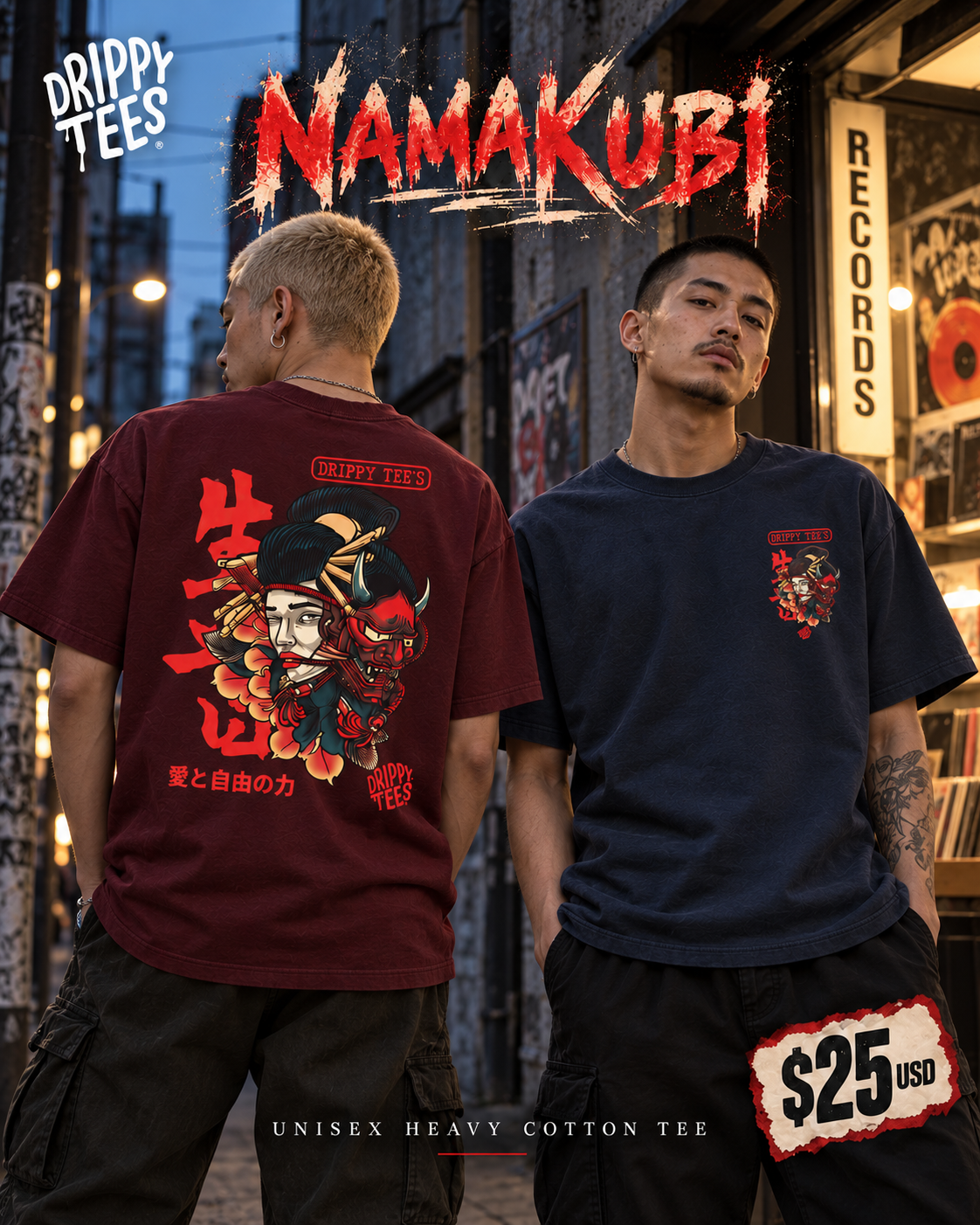 Drippy Tee's Namakubi Unisex Heavy Cotton Tee