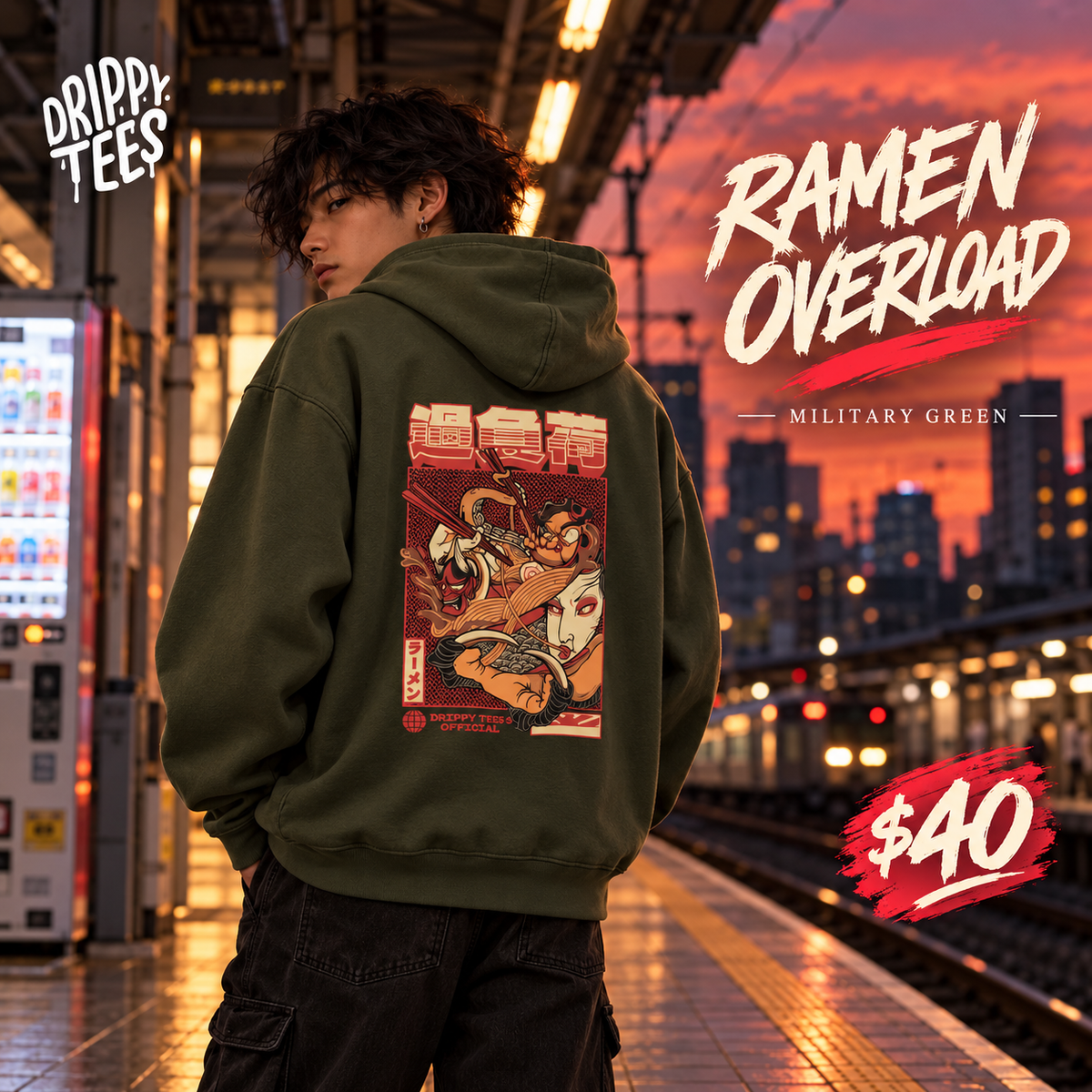 DTO Ramen Overload Unisex Heavy Blend™ Hooded Sweatshirt