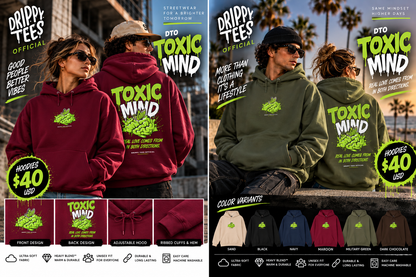 DTO Toxic Mind Unisex Heavy Blend™ Hooded Sweatshirt