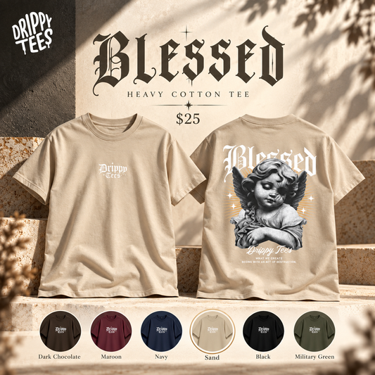 Drippy Tee's Blessed Unisex Heavy Cotton Tee