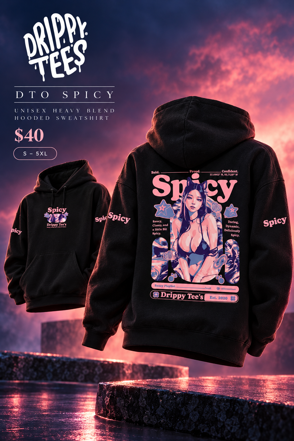DTO Spicy Unisex Heavy Blend™ Hooded Sweatshirt