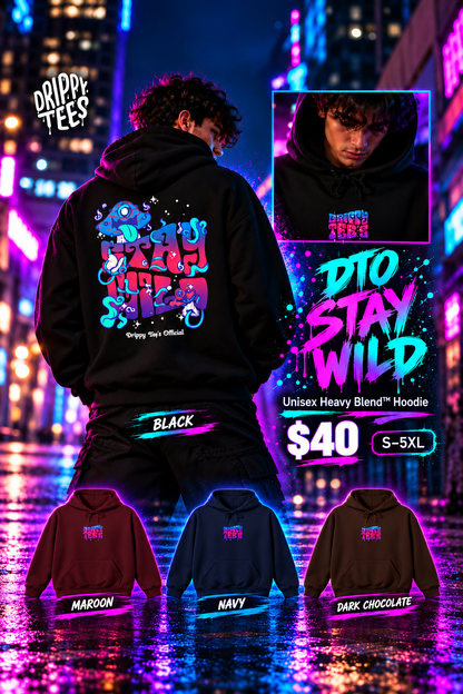 DTO Stay Wild Unisex Heavy Blend™ Hooded Sweatshirt