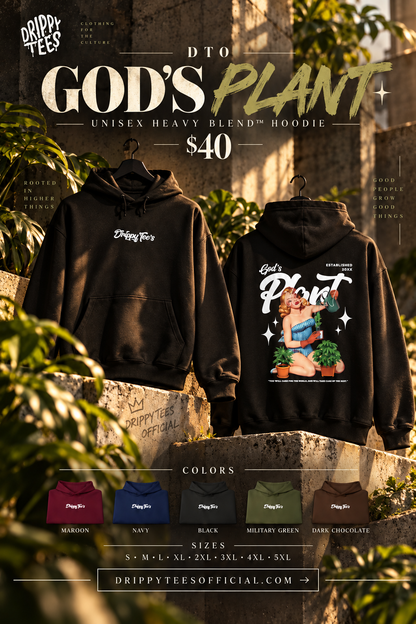 DTO God's Plant Unisex Heavy Blend™ Hooded Sweatshirt